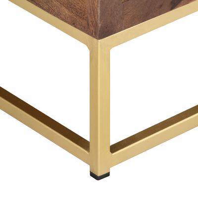 vidaXL Mueble para TV madera maciza de mango 138x30x46 cm