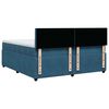 vidaXL Cama box spring con colch&oacute;n terciopelo azul 200x200 cm