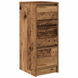 vidaXL Aparador de madera de ingenier&iacute;a envejecida 29,5x34x76 cm