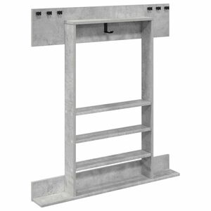 vidaXL soporte para tacos de billar Madera de ingenier&iacute;a Gris Hormig&oacute;n
