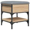 vidaXL Zapatero madera de ingenier&iacute;a roble Sonoma 42x42x45 cm