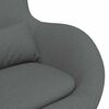 vidaXL Sill&oacute;n huevo Gris oscuro 63 x 73 x 90 cm tela