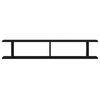 vidaXL Estante pared 2uds madera ingenier&iacute;a roble negro 105x18x20cm