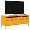 vidaXL Mueble para TV acero laminado en frío amarillo 101,5x39x43,5 cm