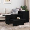 vidaXL Mesa Consola Roble Negro 91,5 x 35 x 38,5 cm