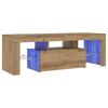 vidaXL Mueble de TV luces LED madera roble artisan 120x36,5x40 cm