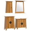 vidaXL Conjunto de muebles de ba&ntilde;o 4 piezas madera maciza de pino