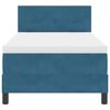 vidaXL Cama tipo Box Spring Azul Oscuro 90 x 200 cm Terciopelo