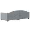 vidaXL Sofá cama nido tela gris claro 80x200 cm