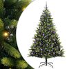 vidaXL &Aacute;rbol de Navidad Artificial Plegable 300 LEDs Verde 240 cm