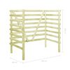vidaXL Cobertizo doble basura 140x80x150 cm madera pino impregnada