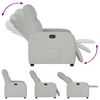 vidaXL Sill&oacute;n reclinable de tela gris nube