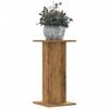 vidaXL Soportes de plantas 2 uds madera roble artisian 30x30x60 cm