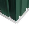 vidaXL Caseta de jard&iacute;n verde metal