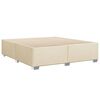 vidaXL Cama sin colch&oacute;n tela color crema 200x200 cm