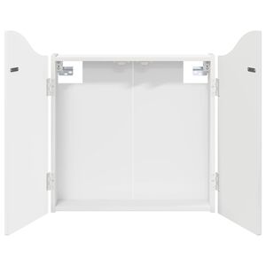 vidaXL Armario para dianas Blanco Brillante 56 x 12 x 63 cm