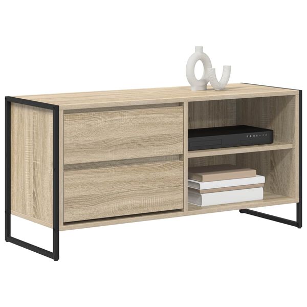 vidaXL Gabinete de TV Sonoma 100 x 36 x 49,5 cm Madera contrachapada