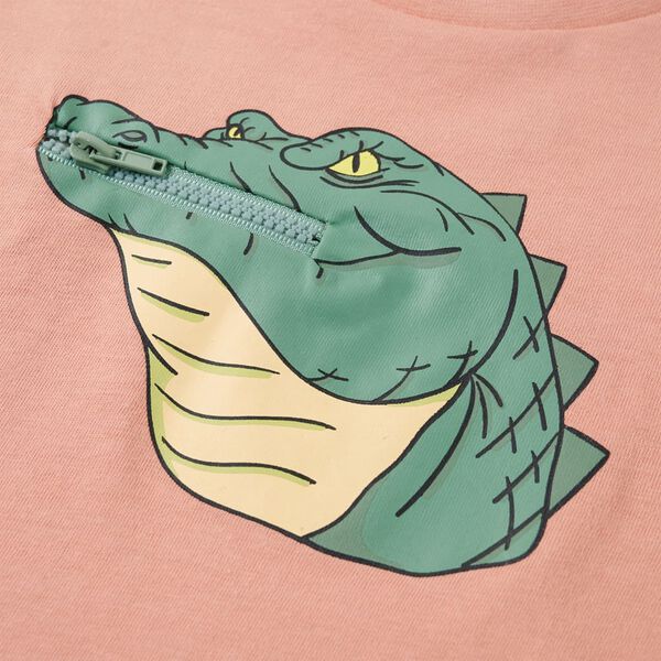 Camiseta infantil naranja claro 128