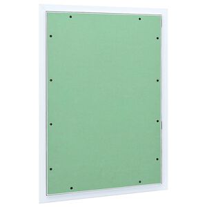 vidaXL Panel de acceso Verde y Plata 55 x 75 cm Aluminio y Pladur