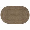 vidaXL Alfombras de &aacute;rea Negro 152 x 245 cm yute
