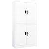vidaXL Armario de oficina de acero blanco 90x40x180 cm