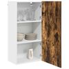 vidaXL Mueble colgante con puerta Roble Ahumado y 50 x 31 x 100 cm