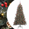 vidaXL &Aacute;rbol de Navidad artificial Verde 180 cm PVC, Pl&aacute;stico y Acero