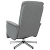 vidaXL Sill&oacute;n reclinable con reposapi&eacute;s tela gris claro