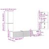 vidaXL Conjunto de mueble de TV 4 pcs Gris Sonoma Madera de ingenier&iacute;a