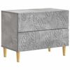 vidaXL Mesita de Noche Gris Hormig&oacute;n 62 x 34,5 x 48 cm