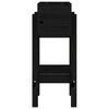 vidaXL Jardinera madera maciza de pino negro 62x30x69 cm