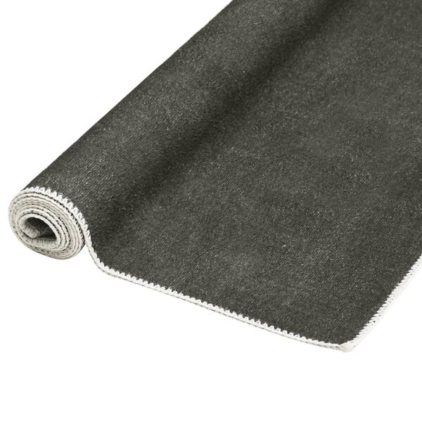 vidaXL Alfombra lavable plegable poli&eacute;ster gris taupe 120x170 cm