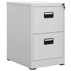 vidaXL Armario archivador de acero gris 46x62x72,5 cm