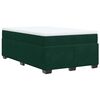 vidaXL Cama box spring con colch&oacute;n terciopelo verde oscuro 120x190 cm