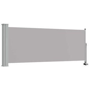 vidaXL Toldo lateral retr&aacute;ctil para patio 100x300 cm gris