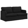 vidaXL Sof&aacute; 2 pcs Negro 162 x 80 x 85 cm tela