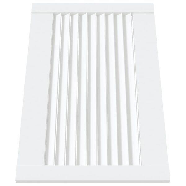 vidaXL Puerta de armario lamas 4 uds madera pino blanco 39,5x59,4 cm