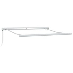 vidaXL Estructura de toldo manual 3 x 2,5 m Blanco