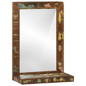 vidaXL Espejo de ba&ntilde;o Marr&oacute;n 50 x 22 x 70 cm Madera s&oacute;lida recuperada