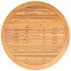 vidaXL Mesa de jardín superficie madera acacia ratán negro Ø110x71 cm