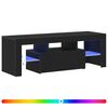 vidaXL Mueble de TV 120 x 35 x 40 cm Roble Negro Madera de ingenier&iacute;a