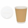 vidaXL Vasos de caf&eacute; de papel con tapa 1000 uds 12oz 300ml