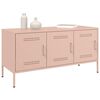 vidaXL Mueble de TV de acero rosa 100,5x39x50,5 cm
