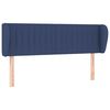 vidaXL Cabecero de tela azul 147x23x78/88 cm