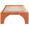 vidaXL Estructura de cama Marrón 75 x 190 cm Madera de pino macizo