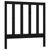 vidaXL Cabecero de cama madera maciza de pino negro 96x4x100 cm