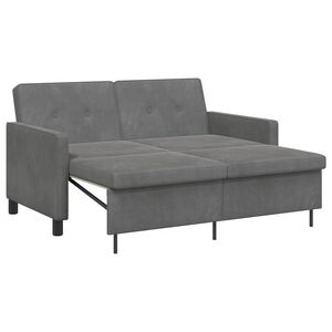vidaXL Sof&aacute; cama Gris oscuro Tela
