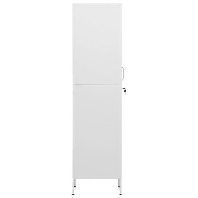 vidaXL Armario de taquilla de acero blanco 35x46x180 cm