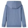 Sudadera infantil con capucha azul melange 104