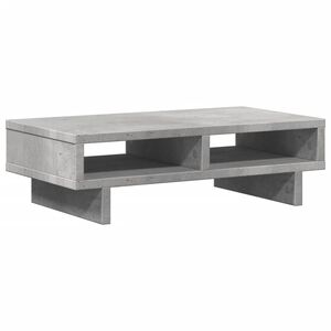 vidaXL Soporte de pantalla madera ingenier&iacute;a gris hormig&oacute;n 50x27x15 cm